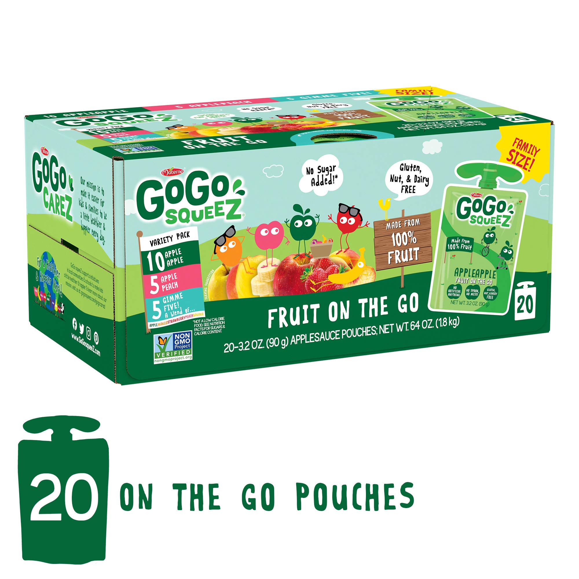 GoGo squeeZ yogurtZ and Fruit on the Go Variety Packs (60 Count)