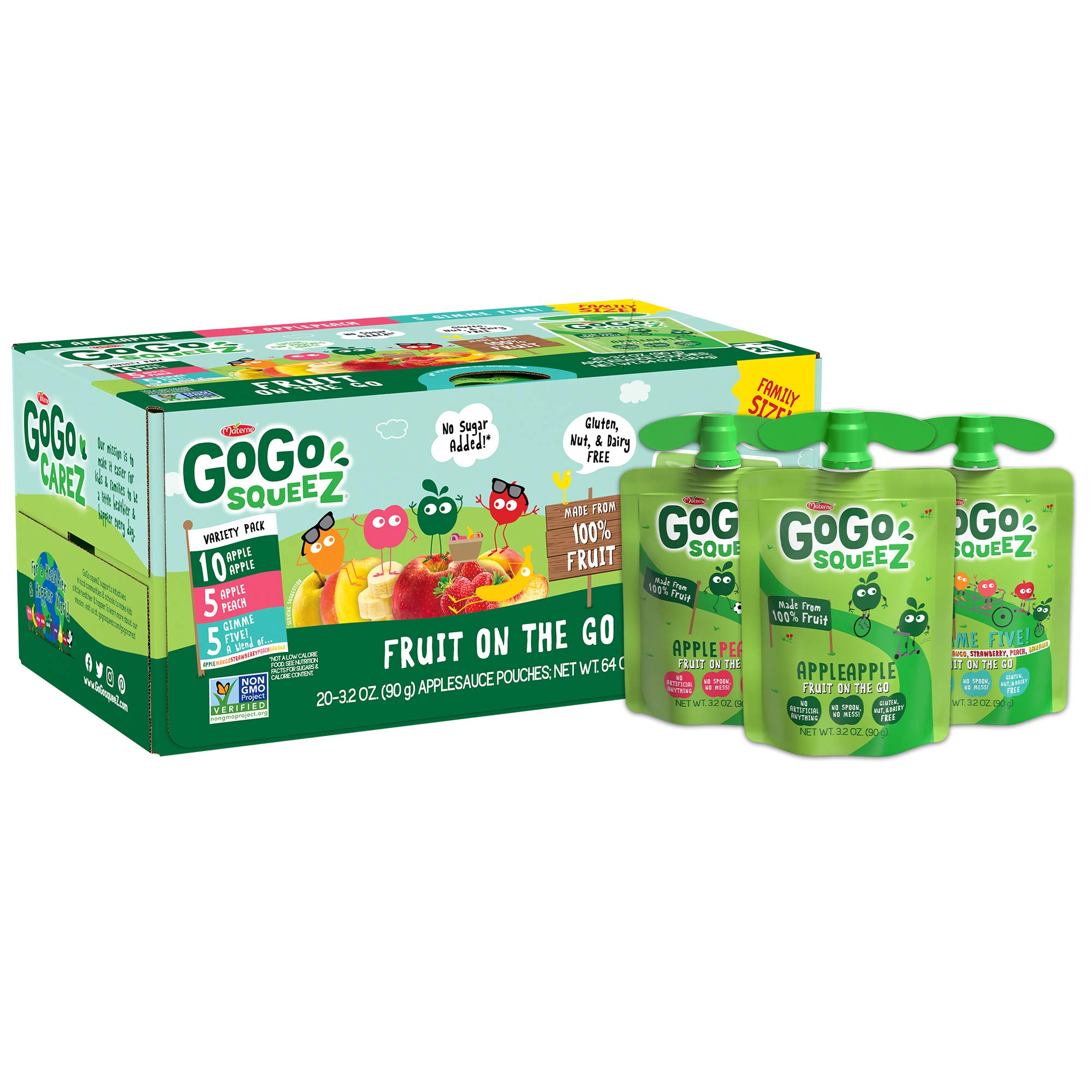 GoGo squeeZ yogurtZ and Fruit on the Go Variety Packs (60 Count)