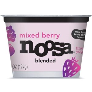 noosa mixed berry blended yoghurt, 4.5 ounce - 6 per case.