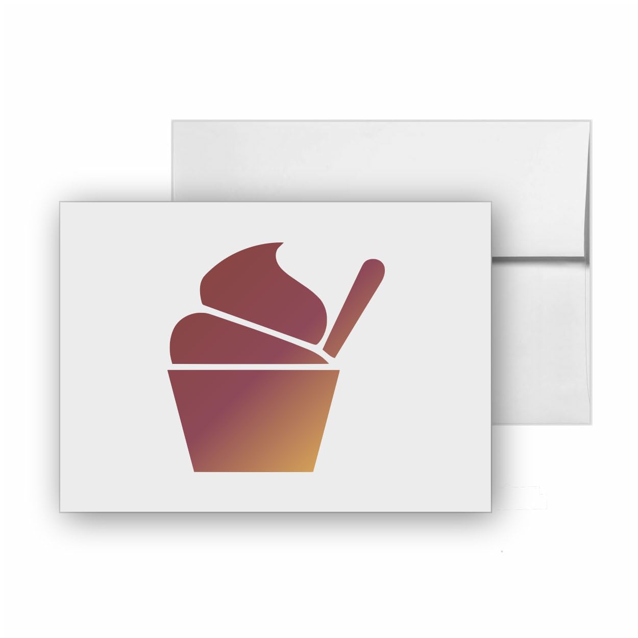 Frozen Yogurt Treat Sweet Snack, quality blank cards CC-25821