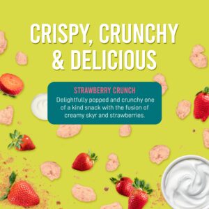 Næra Icelandic - 5-Pack Strawberry (Icelandic Skyr) Crunch Protein Snacks, GMO-Free, Gluten-Free Protein Snacks, Lactose-Free Individual Snacks, Snacks for Adults & Kids, (0.88 oz ea)