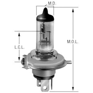 Wagner BriteLite BP1260/H4BL Multi-Purpose Light Bulb Card of 1