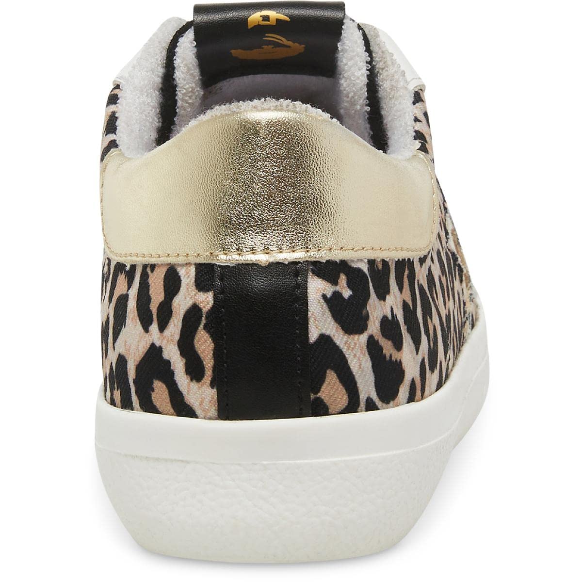 Steve Madden Women's Starling Sneaker, Black/Leopard, 7.5