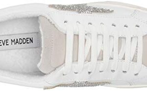 Steve Madden womens Rezume Sneaker, Rhinestone, 7 US