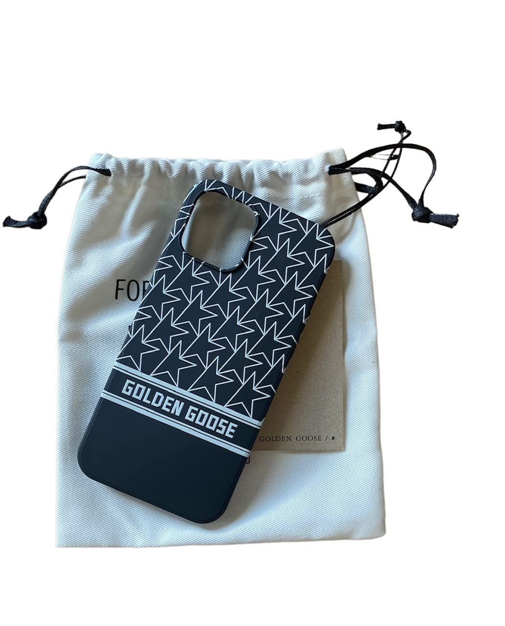 Golden Goose Iphone 12 Pro Case Monogram Black