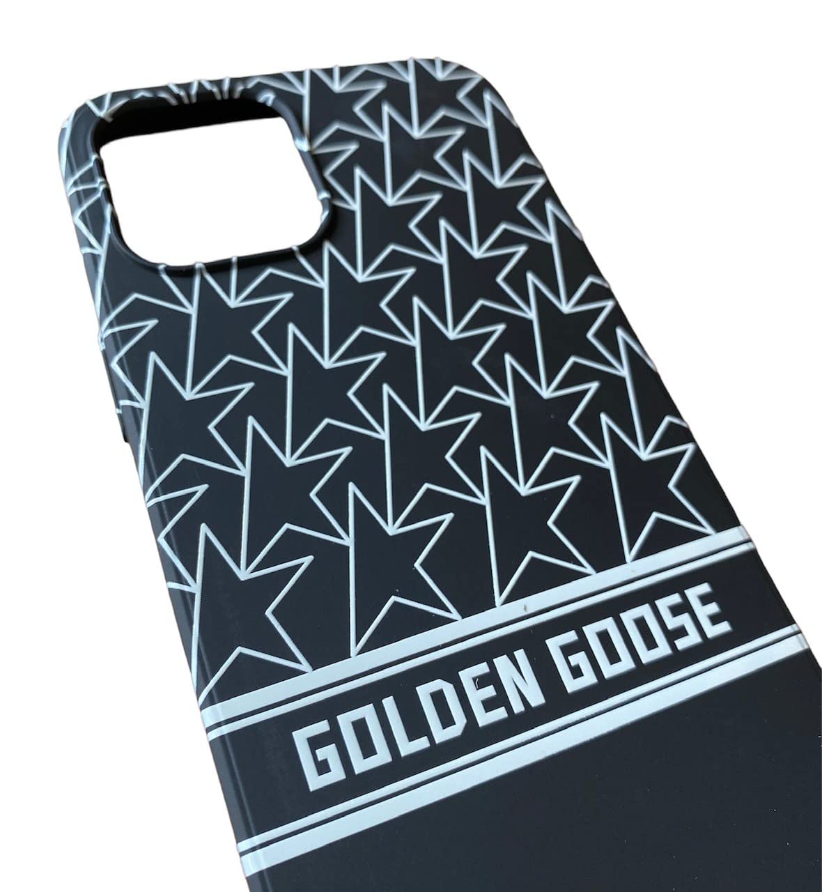 Golden Goose Iphone 12 Pro Case Monogram Black