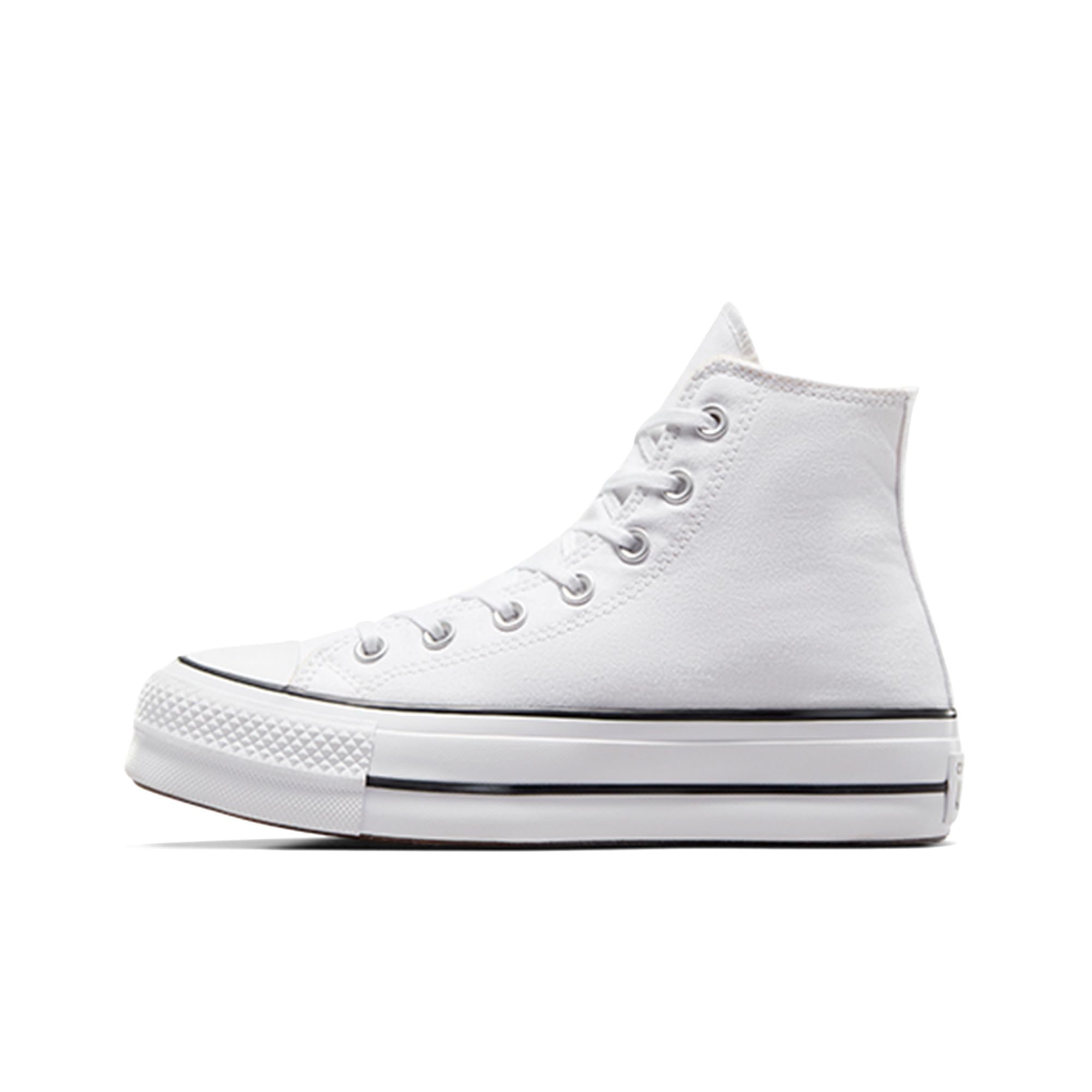 Converse Women's Chuck Taylor All Star Lift High Top Sneakers, White/Black/White, 7 Medium US