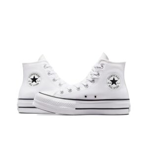 Converse Women's Chuck Taylor All Star Lift High Top Sneakers, White/Black/White, 7 Medium US