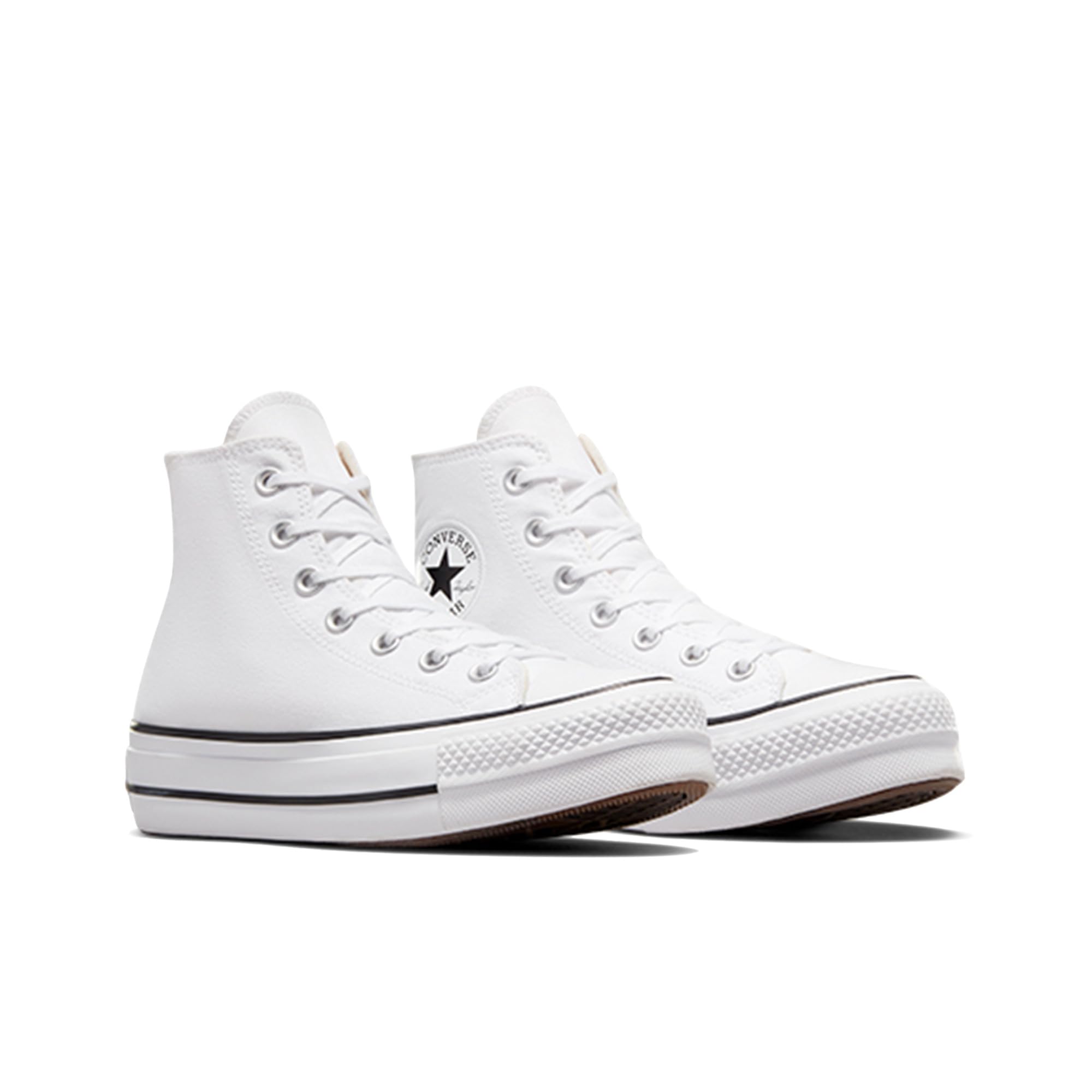 Converse Women's Chuck Taylor All Star Lift High Top Sneakers, White/Black/White, 7 Medium US