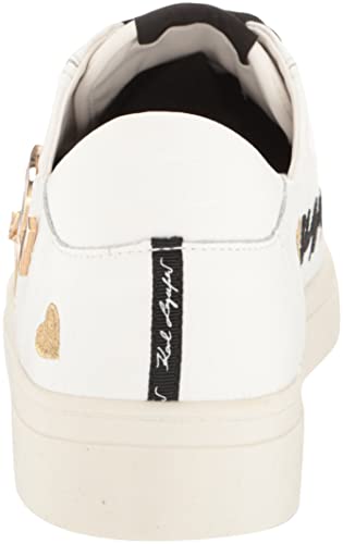 Karl Lagerfeld Paris Cate Shoes – Sneakers for Women with Iconic KLP Pins, Bright White, 11