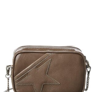 Golden Goose Star Mini Leather Crossbody, Beige