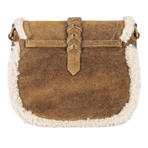 Golden Goose Rodeo Bag Small Merino And Suede Body Womens Bag - Brown