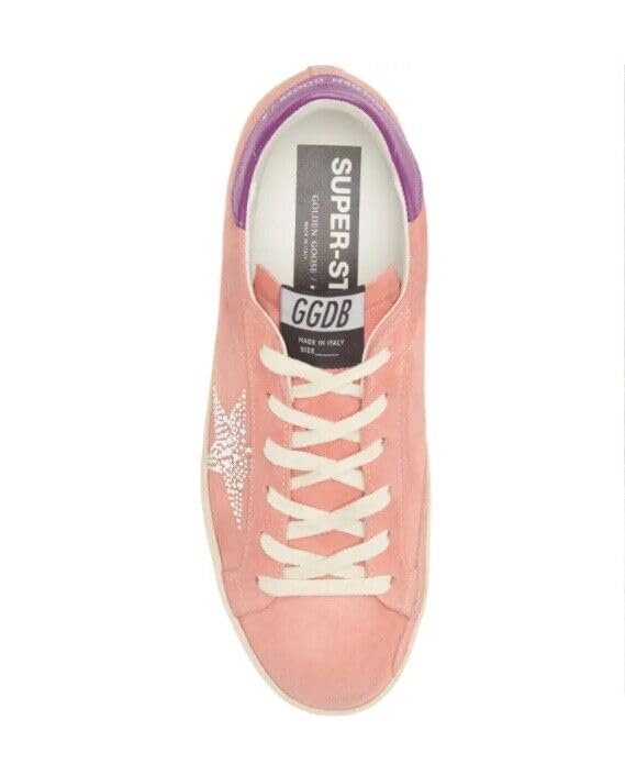 Golden Goose Women's Super Star Pink Suede Leather Sneakers (us_footwear_size_system, adult, women, numeric, medium, numeric_6)