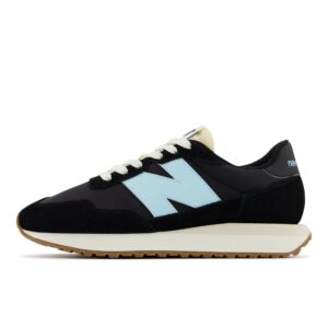 New Balance Women's 237 V1 Classic Sneaker, Black/Bleach Blue, 6