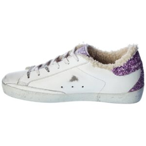 Golden Goose Superstar Leather & Glitter Sneaker, 35