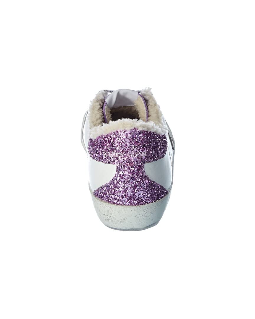 Golden Goose Superstar Leather & Glitter Sneaker, 35