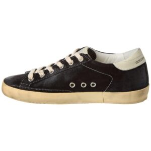 Golden Goose Superstar Suede & Leather Sneaker, 36, Black