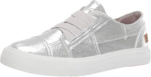 blowfish malibu girls marley-k sneaker, silver supernova, 2 little kid