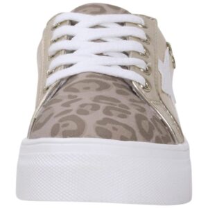 Mia Kids Big Girl's Jonny Sneakers Low Top Platform Gold/Leopard Sz. 5