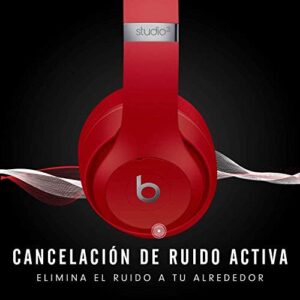 Beats Studio3 Wireless Noise Cancelling Over-Ear Headphones - Apple W1 Headphone Chip, Class 1 Bluetooth, 22 Hours of Listening Time, Built-in Microphone - Red