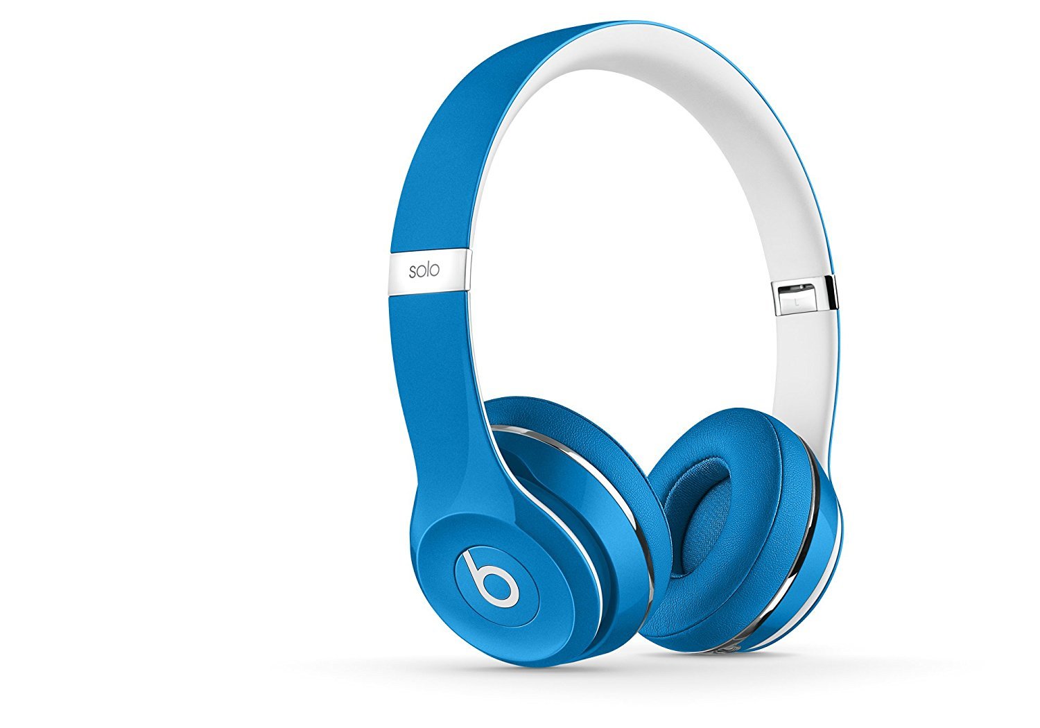 Beats Solo2 On-Ear Headphone Luxe Edition (WIRED, Not Wireless) (Renewed) - Blue