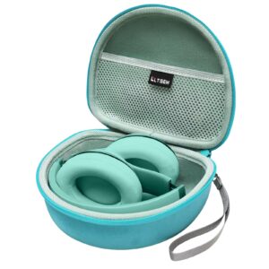 headphone case compatible with beats studio pro/beats solo 4 / beats studio 3 / beats solo 3 / beats solo 2 and for tozo ht2 on-ear bluetooth headphones - peacock green+mint green