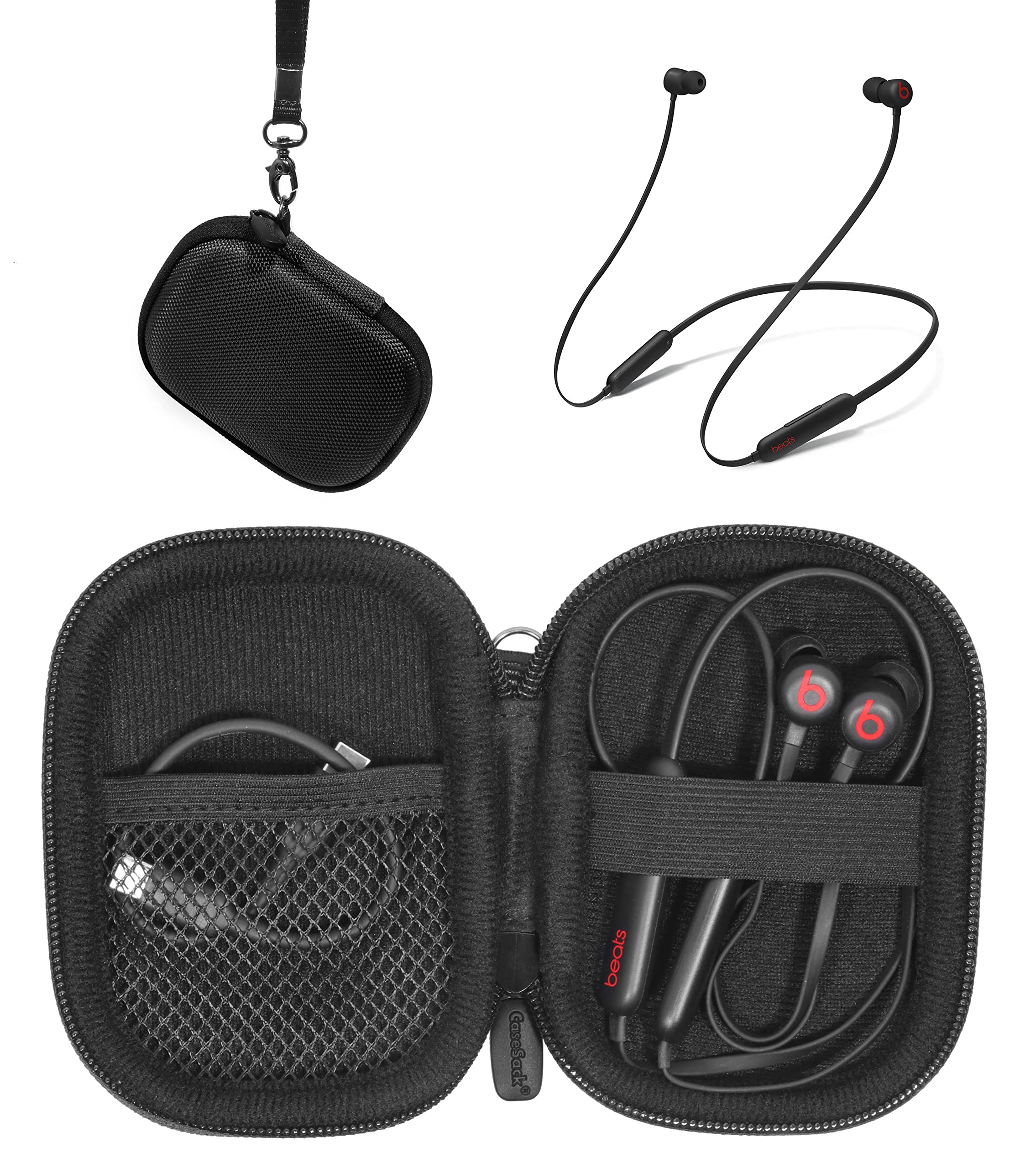 CaseSack case for Beats Flex Wireless Earbuds. Also for Powerbeats High-Performance Wireless Earbuds.