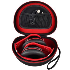 headphone case for tozo ht2/ for beats solo 4/ for picun p26/ for beats studio pro/for beats solo3/ for beats studio3 on-ear headphones more foldable bluetooth wireless headset (extra large) - black