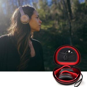 Headphone Case for TOZO HT2/ for Beats Solo 4/ for Picun P26/ for Beats Studio Pro/for Beats Solo3/ for Beats Studio3 On-Ear Headphones More Foldable Bluetooth Wireless Headset (Extra Large) - Black