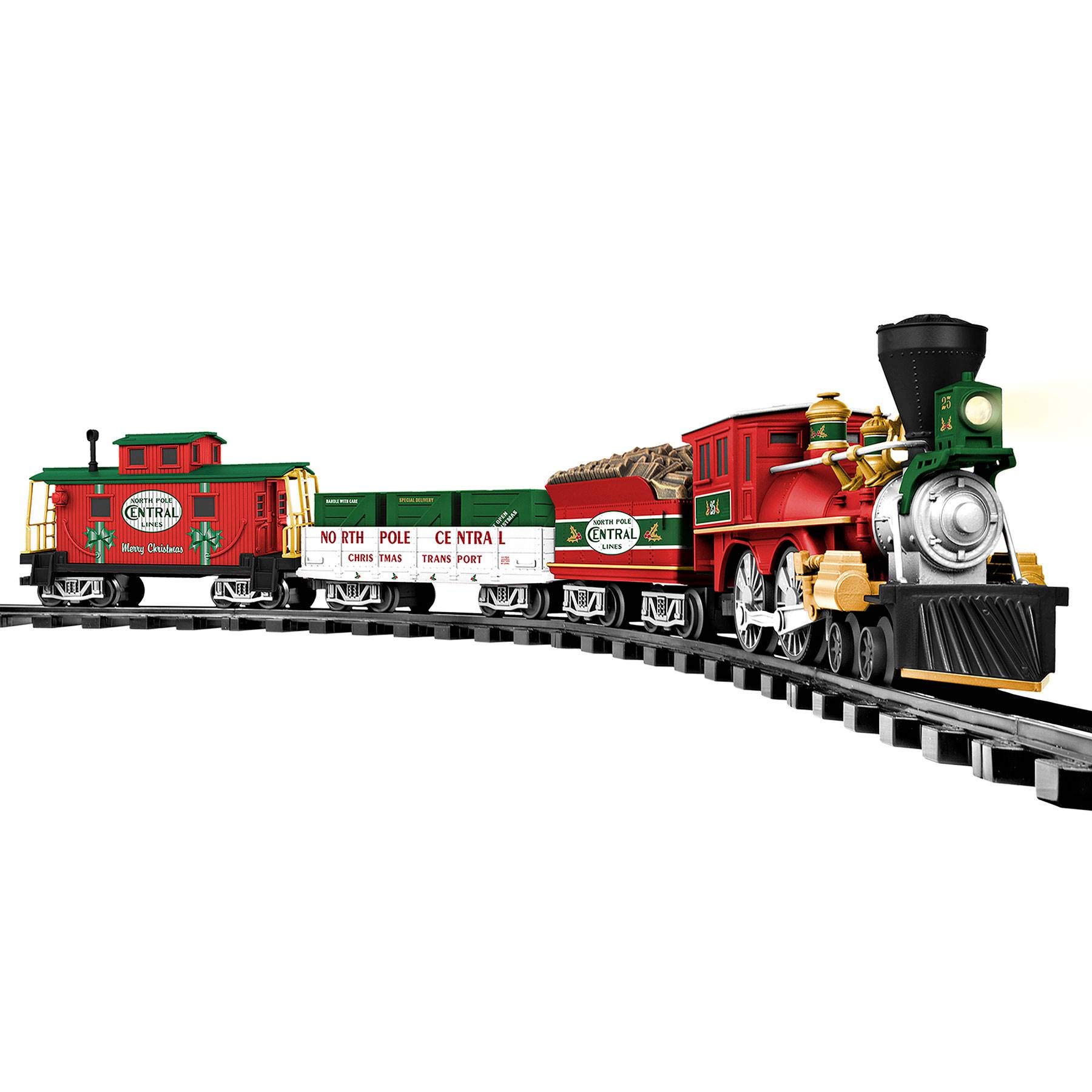 Lionel North Pole Central Ready-to-Play Freight Set, Battery-powered Model Train Set with Remote