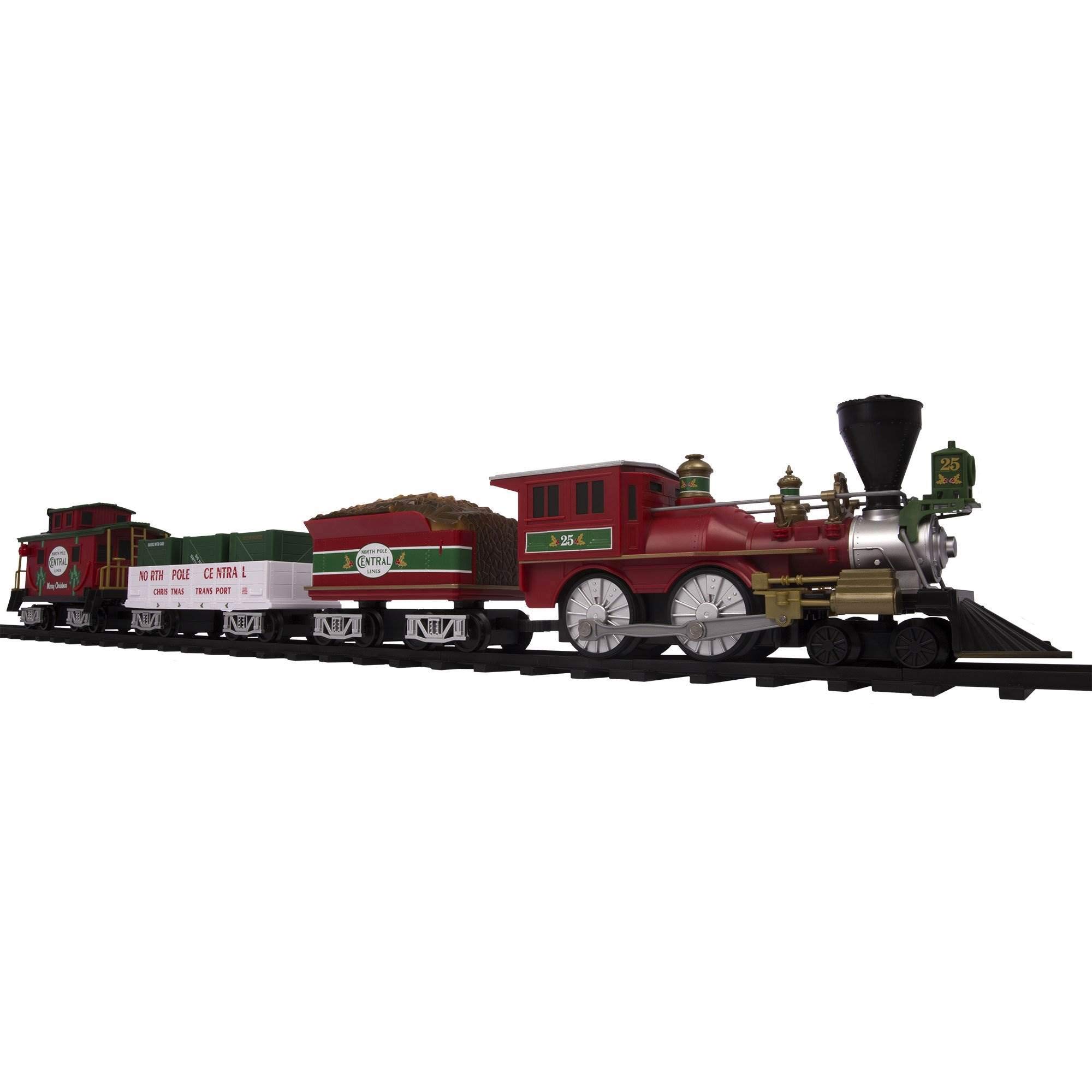 Lionel North Pole Central Ready-to-Play Freight Set, Battery-powered Model Train Set with Remote