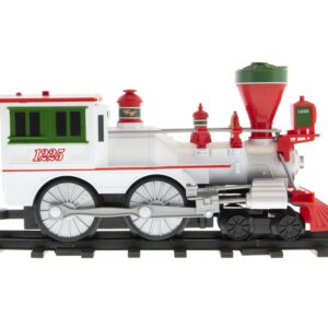 Lionel Battery-Operated Winter Wonderland Express Toy Train Set with Locomotive, Train Cars, Track & Remote with Authentic Train Sounds, Steam & Lights for Kids 4+