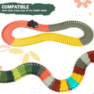 GONGDAO Track Set Toy 48PCS Christmas Birthday Gifts for 3 4 5 6 Year Old Kids Boys Girls Accessories Compatible with Race Track Building Kits