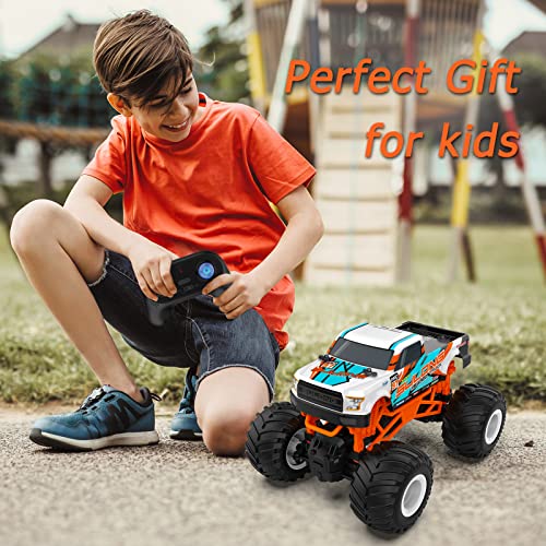 Kidcia 1:16 Scale RC Monster Truck - 2.4GHz All Terrain Car for Kids 4-12, 20 Km/h Off Road RC Truck, Christmas or Birthday Gift