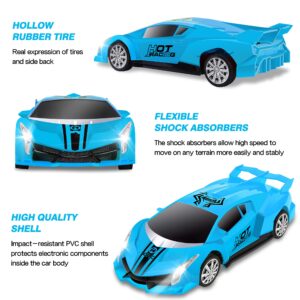 Remote Control Car, 2.4Ghz 1/18 Scale Model Racing Car Toys, RC Car for Kids and Boys with Cool Led Lights, Hobby RC Cars Toys Birthday Gifts for Age 3 4 5 6 7 8-12 Year Old Boys Girls