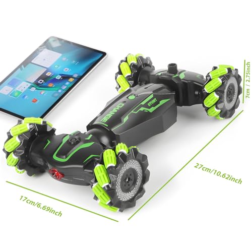 Remote Control Car-Rc Cars Stunt Car Toys 4WD Gesture Sensing Rc Car Rechargeable Toy Cars -Transformer 360° Rotating Hand Controlled Car -Birthday Gifts Outdoor Toys for Kids 6 7 8 9 10 11 12 yr