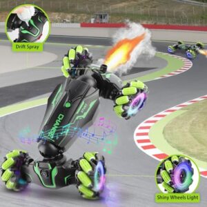 Remote Control Car-Rc Cars Stunt Car Toys 4WD Gesture Sensing Rc Car Rechargeable Toy Cars -Transformer 360° Rotating Hand Controlled Car -Birthday Gifts Outdoor Toys for Kids 6 7 8 9 10 11 12 yr