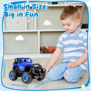 FUUY Blue RC Cars 1:32 Remote Control Car for Toddlers Kid Car Play Road Monster Truck, Off Road RC Trucks with Storage Case Cool Cars for Boys 2-6 Birthdays Gifts