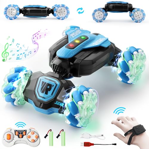 Gesture Sensing RC Stunt Cars - Remote Control Car 2.4Ghz Rechargeable Transform Outdoor Toys - Drift Hand Controlled Car 360° Rotation -Birthday Gifts for Kids Boy Toys Age 4-7 8-10 8-12 years old