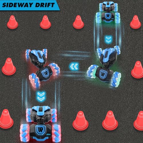 Gesture Sensing RC Stunt Cars - Remote Control Car 2.4Ghz Rechargeable Transform Outdoor Toys - Drift Hand Controlled Car 360° Rotation -Birthday Gifts for Kids Boy Toys Age 4-7 8-10 8-12 years old