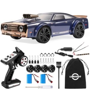 limodgo rc drift cars for adults, 1/16 remote control car, 35km/h high speed rc car for adults, 2.4ghz with 7 modes led lights racing rc drifting car