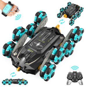 gampop 8wd gesture sensing rc stunt cars - toys gifts for kids 8 9 10 11 12 year old boys girls,2.4ghz remote control cars,transform drift off road vehicle for children birthday presents