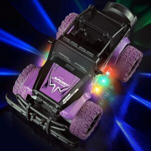 Ynybusi Remote Control Car RC Racing Cars, 1:20 Scale Remote Control Monster Truck, 2.4Ghz LED Light Off-Road Rc Cars,Toy Cars Gift for Kids Boys Girls 6 7 8 9 10 Years Old (#Purple)