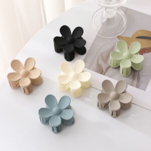 6PCS Matte Flower Hair Clips, Large Claw Clips For Women Thick Hair, Big Cute Dasiy Hair Clips, Non Slip Strong Hold For Women Thin Hair, Hair Accessories For Women Girls Gifts, 6 Colors