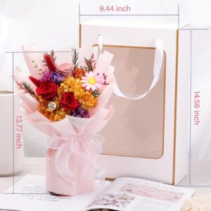 lovenfold Flowers for Delivery Prime,Preserved Flowers Bouquets,Red Rose Bouquets That Last 1-3 Years,Gift for Her: Birthday Christmas Valentine's Day Mother's Day, Room Decorations