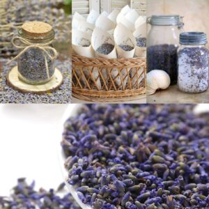 CoolCrafts Dried Lavender Flowers, Dry Lavender Buds Bulk Wholesale Fragrant Lavender for Wedding Toss, Crafts, Sachets - 1/2 Pound