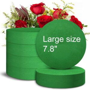 max shape round floral foam blocks,large dry floral foam for artificial flowers,craft project,wedding aisle flowers,arty decoration 6 pack (7.87'')