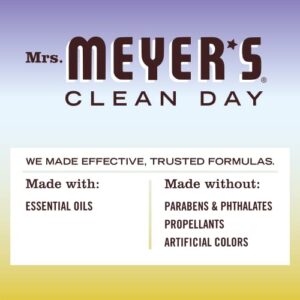 MRS. MEYER'S CLEAN DAY Room and Air Freshener Spray, Non-Aerosol Spray Bottle Infused with Essential Oils, Compassion Flower, 8 fl. oz - Pack of 3