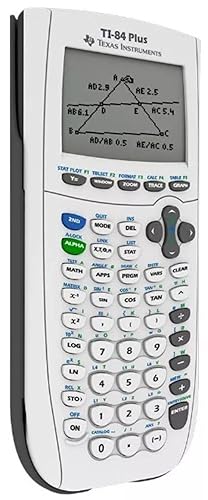 Texas Instruments Ti-84 Plus Graphing Calculator, White