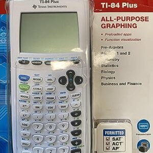 Texas Instruments Ti-84 Plus Graphing Calculator, White